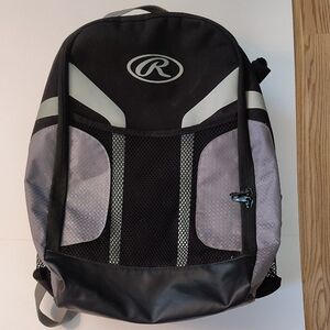 Rawlings Black and Gray Backpack